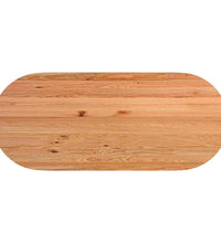 Esstisch Hellbraun 240x100x74 cm Massivholz Eiche Oval