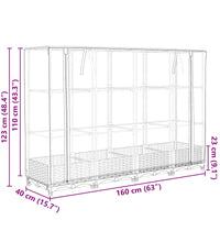 Hochbeet mit Gewächshaus-Aufsatz Rattan-Optik 160x40x123 cm