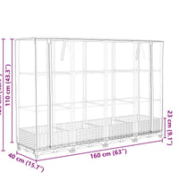 Hochbeet mit Gewächshaus-Aufsatz Rattan-Optik 160x40x123 cm