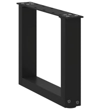 Couchtischbeine U-Form 2 Stk. Schwarz 40x(30-31) cm Stahl