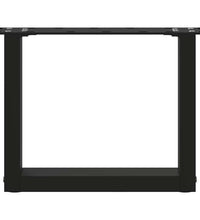 Couchtischbeine U-Form 2 Stk. Schwarz 40x(30-31) cm Stahl