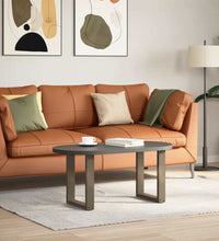Couchtischbeine U-Form 2 Stk. Naturstahl 28x(42-43) cm Stahl