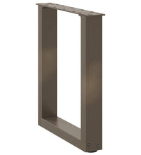 Couchtischbeine U-Form 2 Stk. Naturstahl 28x(42-43) cm Stahl