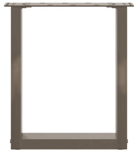 Couchtischbeine U-Form 2 Stk. Naturstahl 28x(42-43) cm Stahl