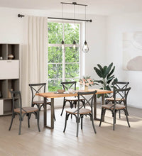 Couchtischbeine U-Form 2 Stk. Naturstahl 38x(72-73) cm Stahl