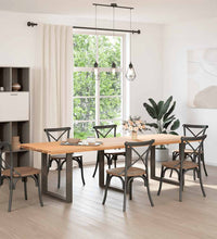 Couchtischbeine U-Form 3 Stk. Naturstahl 90x(72-73) cm Stahl