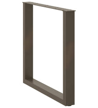 Couchtischbeine U-Form 3 Stk. Naturstahl 90x(72-73) cm Stahl