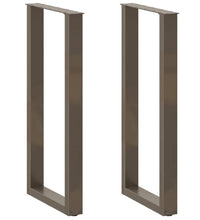 Couchtischbeine U-Form 2 Stk. Naturstahl 40x(100-101) cm Stahl