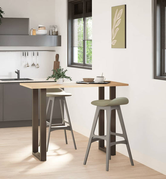 Couchtischbeine U-Form 2 Stk. Naturstahl 40x(100-101) cm Stahl