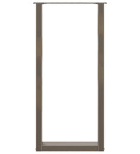 Couchtischbeine U-Form 2 Stk. Naturstahl 40x(100-101) cm Stahl