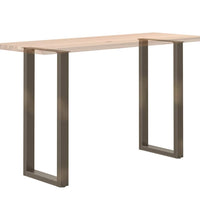 Couchtischbeine U-Form 2 Stk. Naturstahl 40x(100-101) cm Stahl