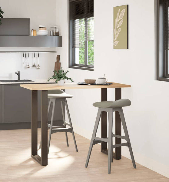 Couchtischbeine U-Form 2 Stk. Naturstahl 60x(100-101) cm Stahl