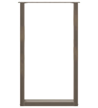 Couchtischbeine U-Form 2 Stk. Naturstahl 60x(100-101) cm Stahl