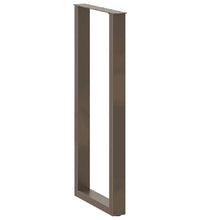 Couchtischbeine U-Form 2 Stk. Naturstahl 40x(110-111) cm Stahl
