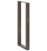 Couchtischbeine U-Form 2 Stk. Naturstahl 50x(110-111) cm Stahl