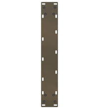 Couchtischbeine U-Form 2 Stk. Naturstahl 50x(110-111) cm Stahl