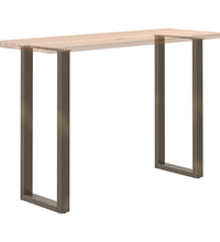 Couchtischbeine U-Form 2 Stk. Naturstahl 50x(110-111) cm Stahl
