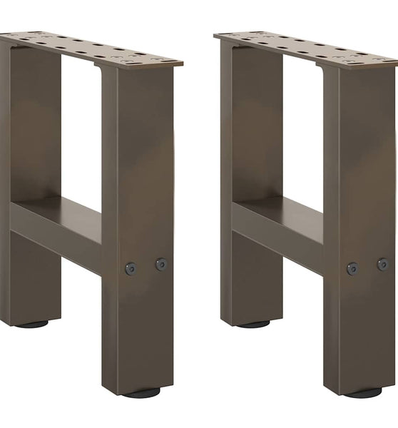 Couchtischbeine Naturstahl 2 Stk. 30x(30-31) cm Stahl