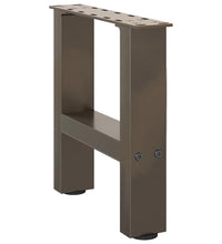 Couchtischbeine Naturstahl 2 Stk. 40x(30-31) cm Stahl