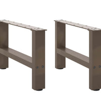 Couchtischbeine Naturstahl 2 Stk. 50x(30-31) cm Stahl