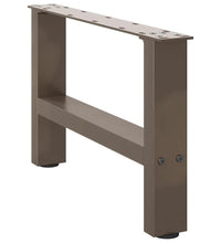 Couchtischbeine Naturstahl 2 Stk. 50x(30-31) cm Stahl