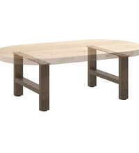 Couchtischbeine Naturstahl 2 Stk. 50x(30-31) cm Stahl