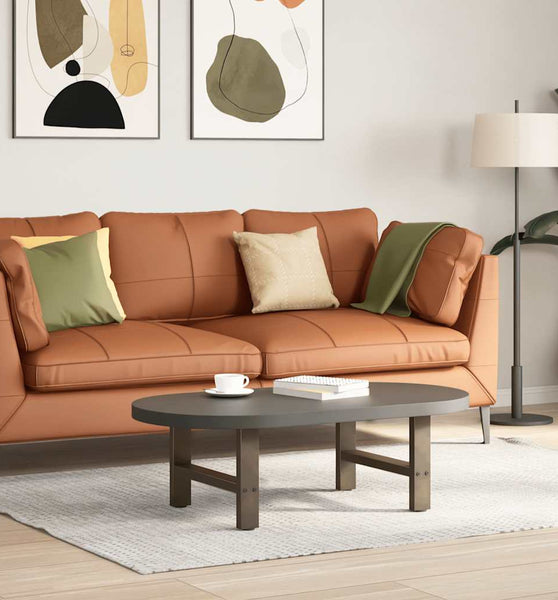 Couchtischbeine Naturstahl 2 Stk. 50x(30-31) cm Stahl