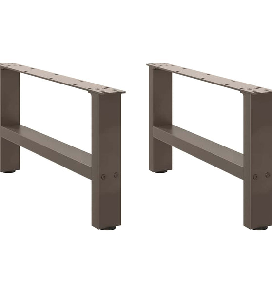 Couchtischbeine Naturstahl 2 Stk. 70x(30-31) cm Stahl