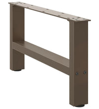 Couchtischbeine Naturstahl 2 Stk. 70x(30-31) cm Stahl