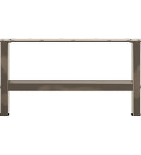 Couchtischbeine Naturstahl 2 Stk. 70x(30-31) cm Stahl