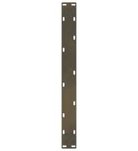 Couchtischbeine Naturstahl 2 Stk. 70x(30-31) cm Stahl