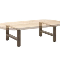 Couchtischbeine Naturstahl 2 Stk. 70x(30-31) cm Stahl