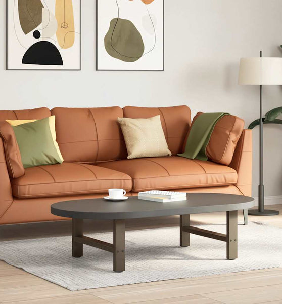 Couchtischbeine Naturstahl 2 Stk. 70x(30-31) cm Stahl