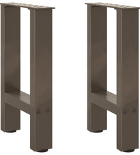 Couchtischbeine Naturstahl 2 Stk. 28x(42-43) cm Stahl