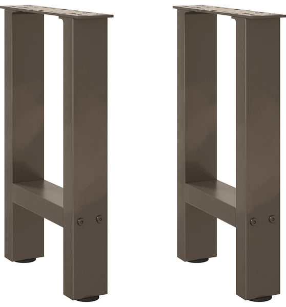 Couchtischbeine Naturstahl 2 Stk. 28x(42-43) cm Stahl