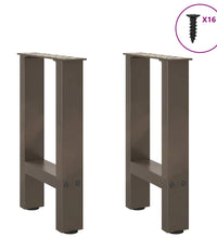 Couchtischbeine Naturstahl 2 Stk. 28x(42-43) cm Stahl