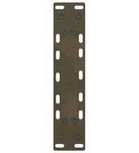Couchtischbeine Naturstahl 2 Stk. 28x(42-43) cm Stahl