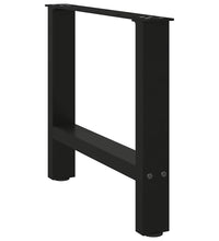 Couchtischbeine Schwarz 2 Stk. 50x(42-43) cm Stahl