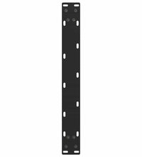 Couchtischbeine Schwarz 2 Stk. 50x(42-43) cm Stahl