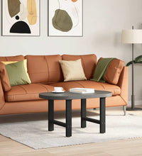 Couchtischbeine Schwarz 2 Stk. 50x(42-43) cm Stahl