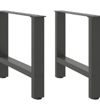 Couchtischbeine Anthrazit 2 Stk. 60x(42-43) cm Stahl