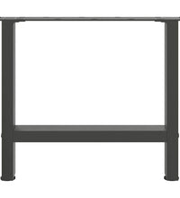 Couchtischbeine Anthrazit 2 Stk. 60x(42-43) cm Stahl