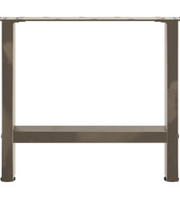 Couchtischbeine Naturstahl 2 Stk. 60x(42-43) cm Stahl