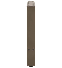 Couchtischbeine Naturstahl 2 Stk. 60x(42-43) cm Stahl