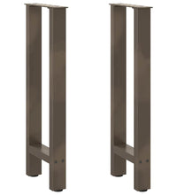 Couchtischbeine Naturstahl 2 Stk. 28x(72-73) cm Stahl