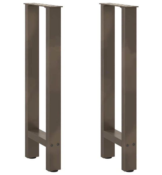 Couchtischbeine Naturstahl 2 Stk. 28x(72-73) cm Stahl