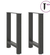 Couchtischbeine Naturstahl 2 Stk. 50x(72-73) cm Stahl