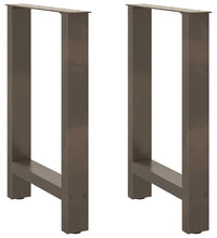 Couchtischbeine Naturstahl 2 Stk. 60x(72-73) cm Stahl