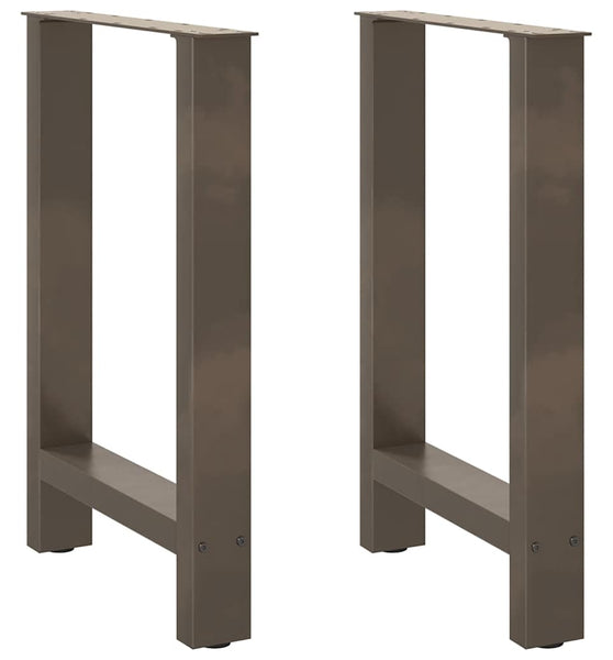 Couchtischbeine Naturstahl 2 Stk. 60x(72-73) cm Stahl