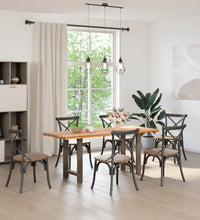 Couchtischbeine Naturstahl 2 Stk. 60x(72-73) cm Stahl